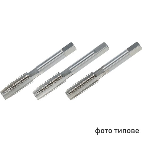 Мітчик дюймовий UNC 1/4" 20 ниток комплект з 2-х штук 9ХС TORNERI