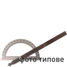 Кутомір-транспортир 0-180 °, d = 100 мм, L = 150 мм OTTIMO