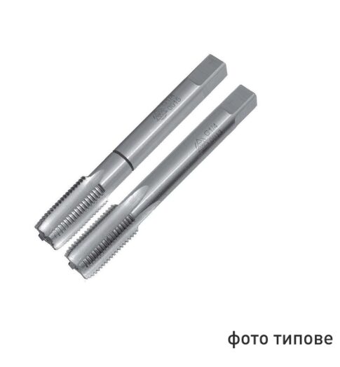 Мітчик дюймовий UNC 3/8" 16 ниток комплект з 2-х штук 9ХС TORNERI