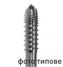 Мітчик машинно-ручний М 1.6х0.35 Р6М5 для глухих отворів через крок (без квадрата)